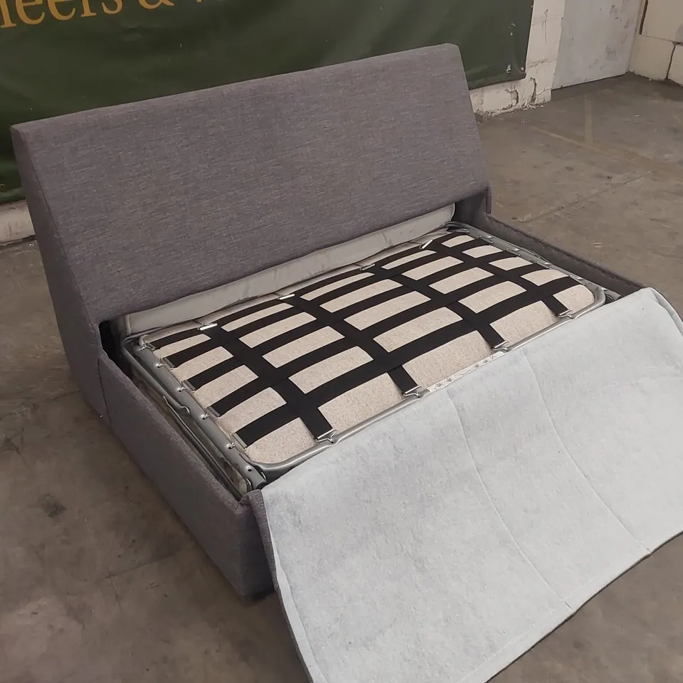 QUALITY DESIGNER GREY FABRIC SOFA BED SECTION