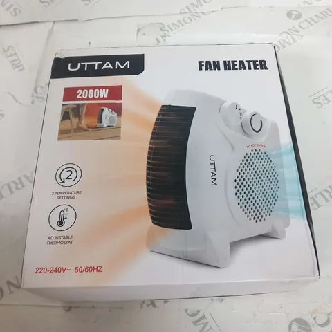 BOXED UTTAM 2000W FAN HEATER