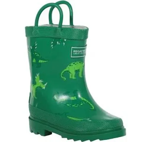 REGATTA PRINTED BABY RAIN BOOTS MINNOW SIZE CHILDS 6