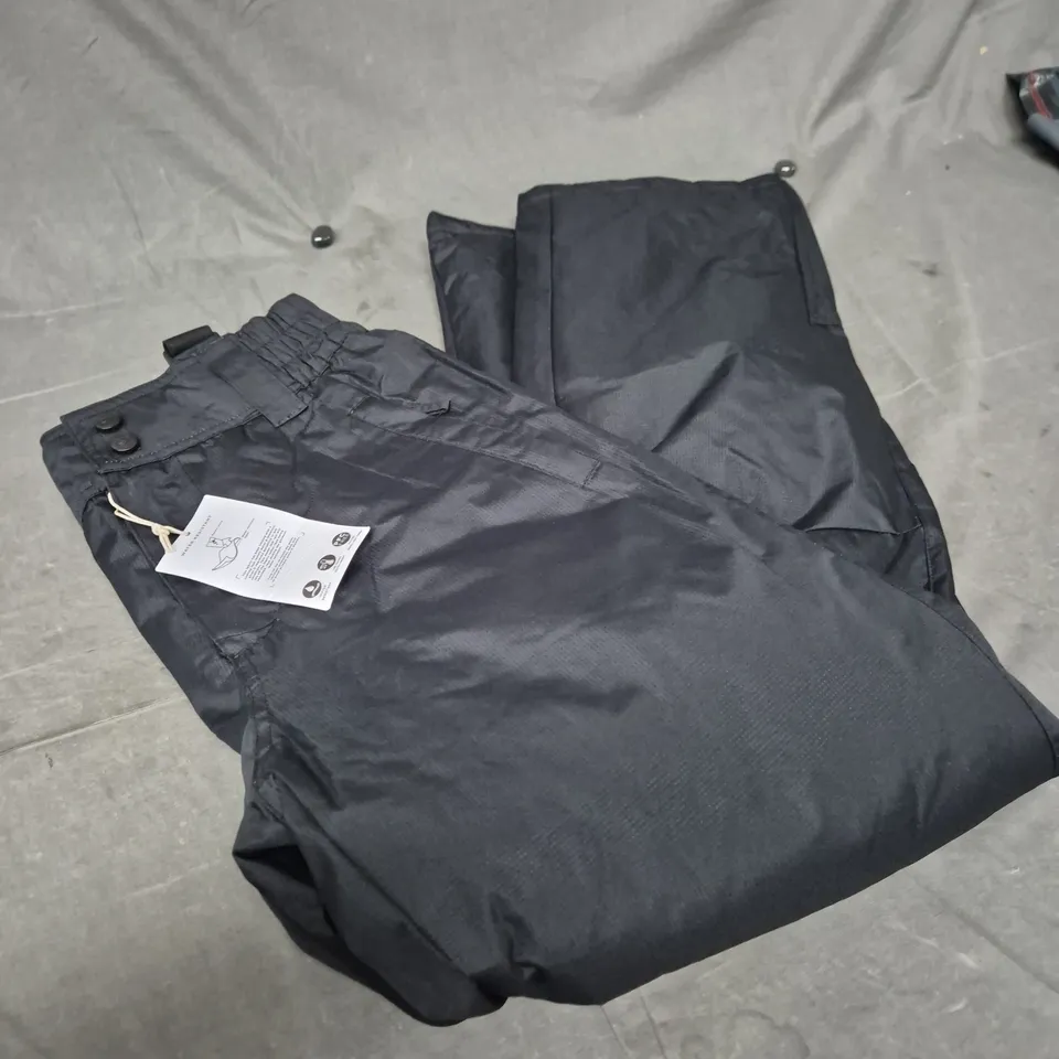 MOUNTAIN WAREHOUSE SNOW TROUSERS – BLACK, WATER-RESISTANT, SIZE XS/TP