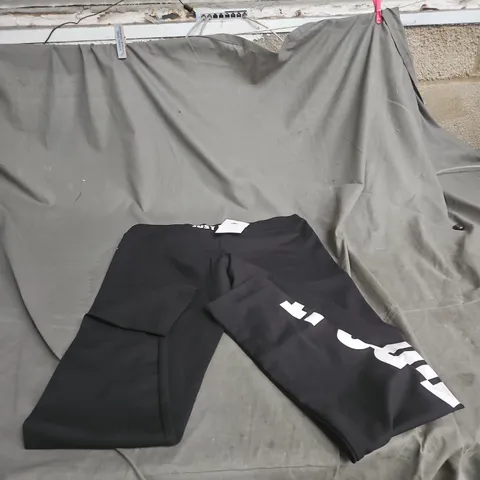 NIKE WOMEN'S BLACK JOGGERS – JUST DO IT WAISTBAND