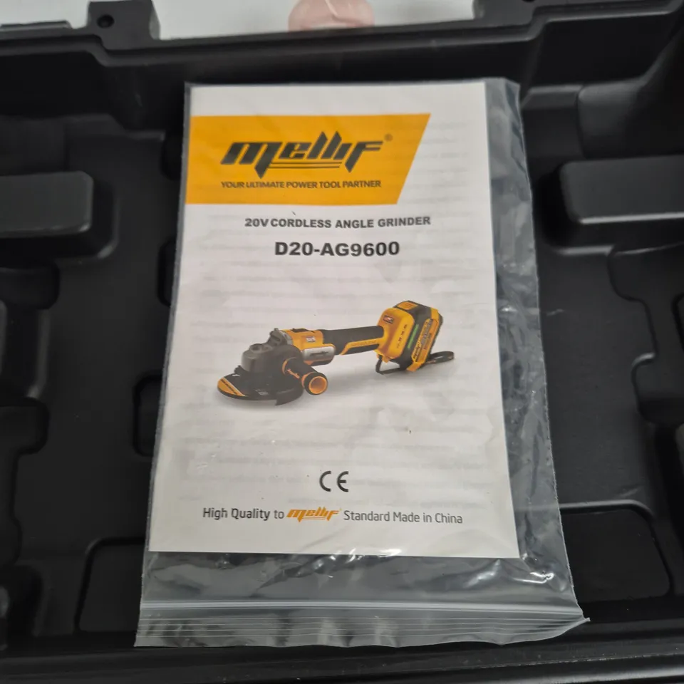 MELIFF 20V CORDLESS ANGLE GRINDER D20-AG9600 – CARRY CASE INCLUDED