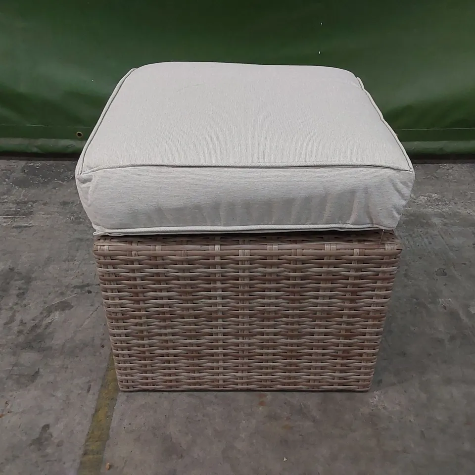 BOXED PRIMROSE LIVING GARDEN AND PATIO FOOTSTOOL WITH CUSHION