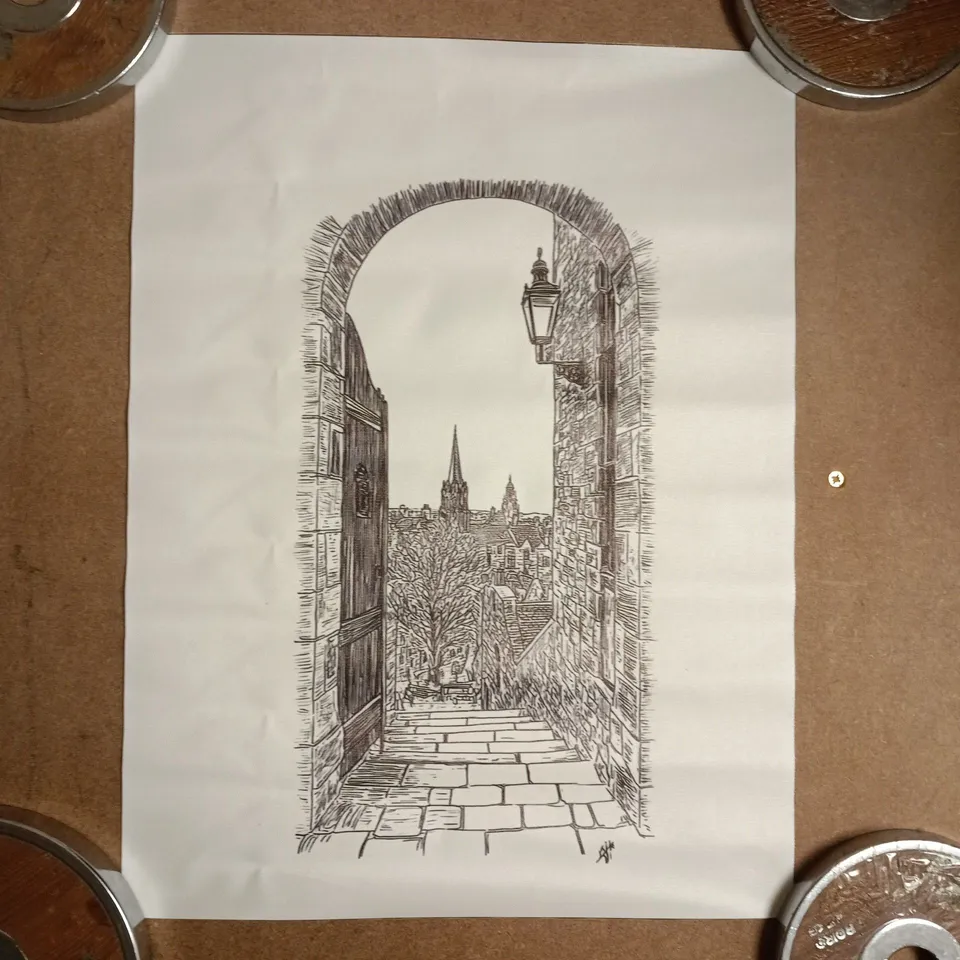 ADVOCATES CLOSE ART PRINT - ARTIST UNVERIFIED