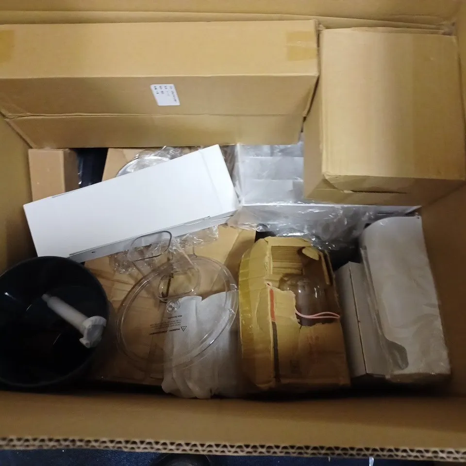 LARGE QUANTITY OF ASSORTED HOUSEHOLD ITEMS TO INCLUDE HANGING DRAWER ORGANISER, INDUSTRIAL DRILL PUMP AND SAMSUNG FILTER