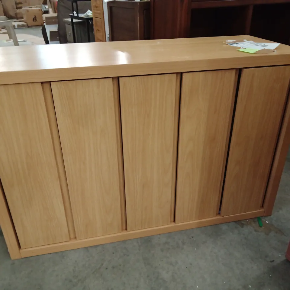 CHEST OF DRAWERS, 76CM WIDE, HONEY OAK (5-DRAWER)