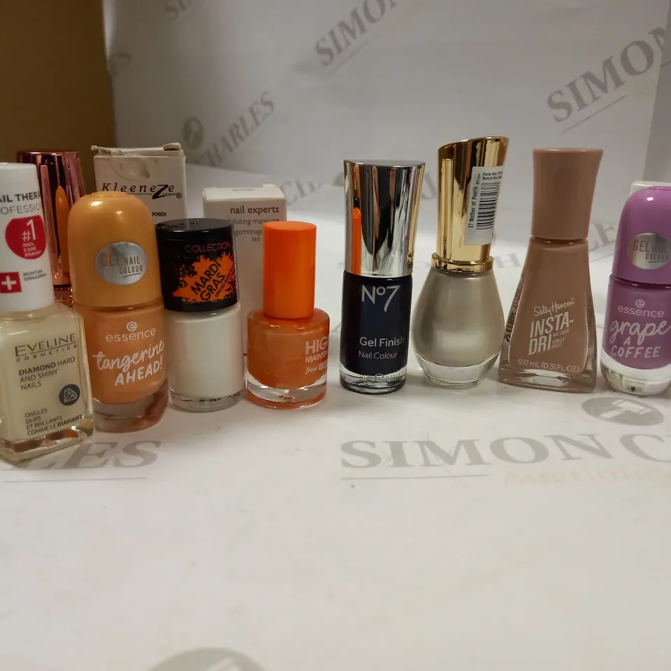 PREMIUM BRANDED NAIL POLISH LACQUER COLLECTION APPROX. 20 ITEMS 