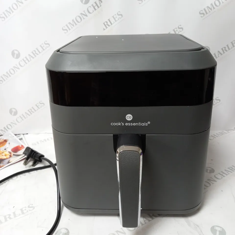 COOKING ESSENTIALS GREY AIR FRYER 5.8L