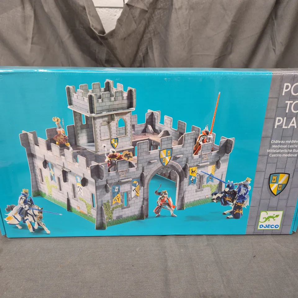 BOXED AND SEALED DJECO POP TO PLAY MEDIEVAL CASTLE SET