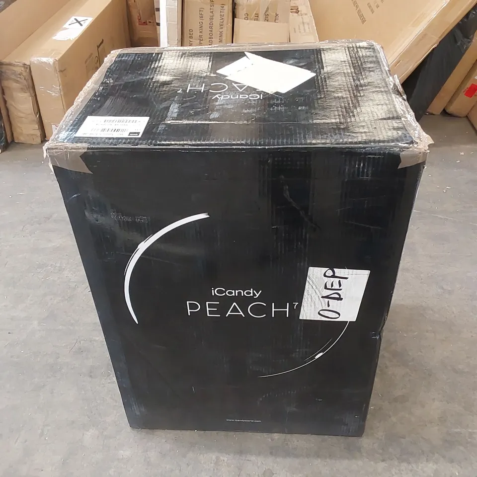 BOXED ICANDY PEACH 7 BISCOTTI ON BLONDE BABY STROLLER