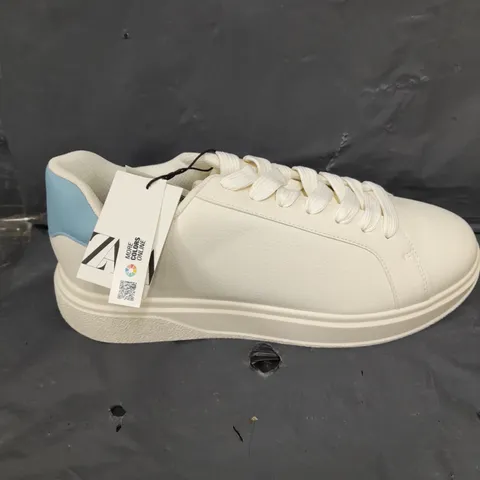 PAIR OF ZARA ORTHOLITE TRAINERS IN WHITE - 10