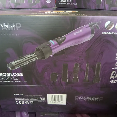 BOXED REVAMP PROFESSIONAL PROGLOSS AIRSTYLE PROFESSIONAL 1200W AIR STYLER GRA-DR-1100-GB