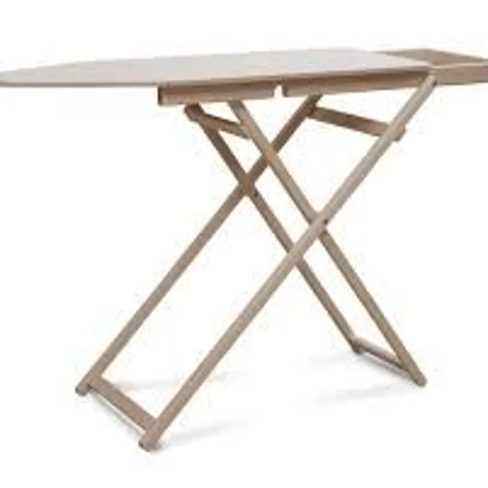 BOXED DESIGNER FOLDING WOODEN IRONING BOARD 