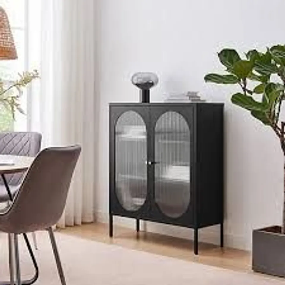 BOXED URBI MEDIUM BLACK METAL CABINET