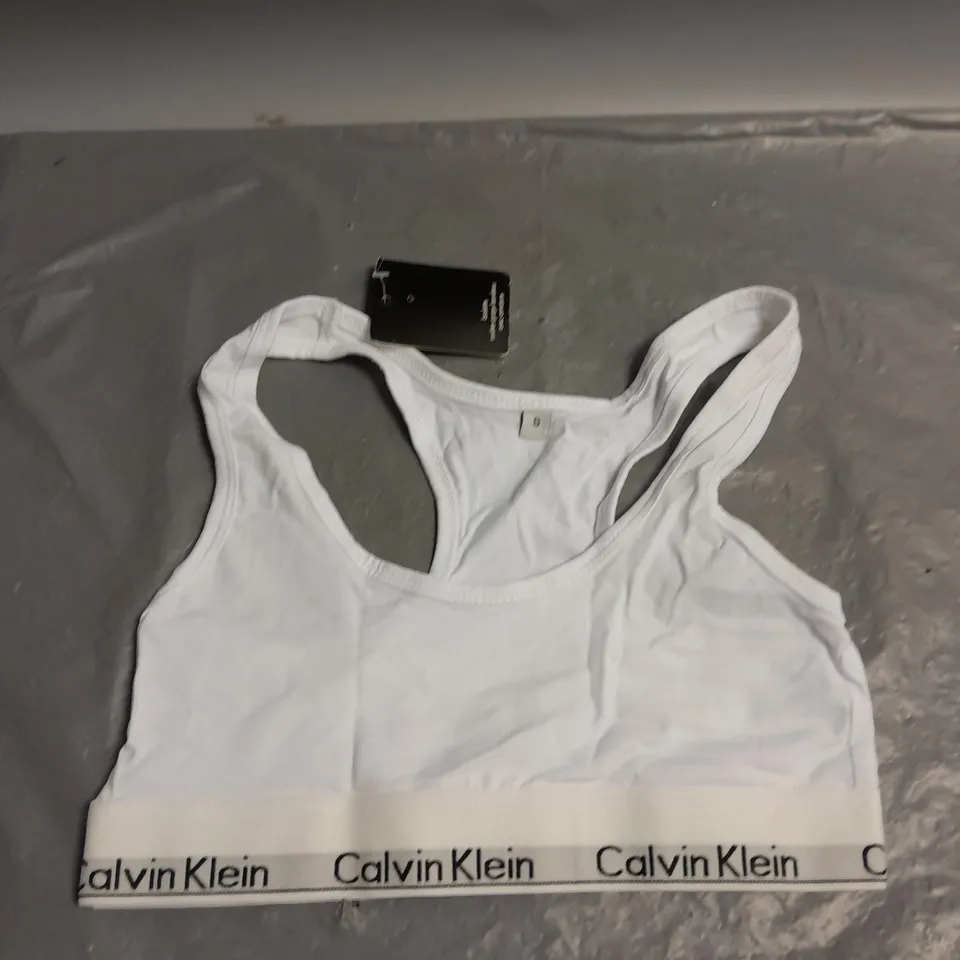 CALVIN KLEIN LADIES CROP TOP WHITE S