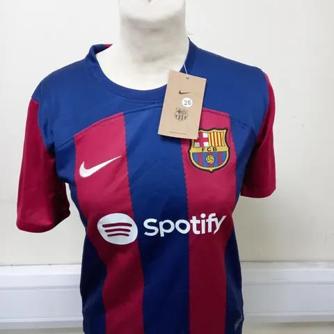 FC BARCELONA HOME KIT WITH LEWANDOWSKI 9 SIZE 26