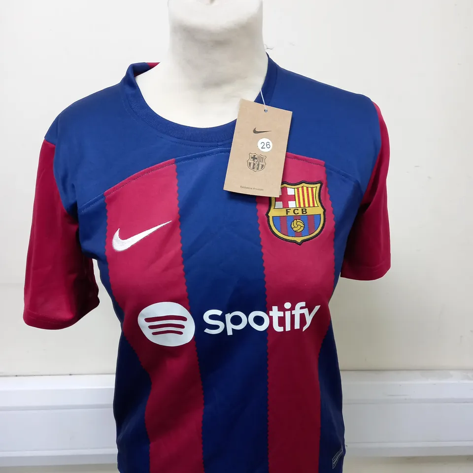 FC BARCELONA HOME KIT WITH LEWANDOWSKI 9 SIZE 26