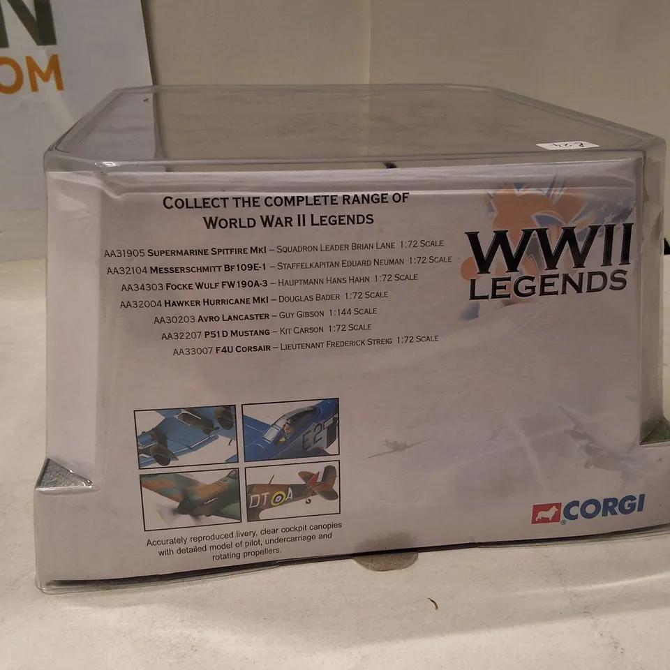 CORGI WWII LEGENDS MESSERSCHMITT BF 109E-1 1:72 DIE-CAST MODEL