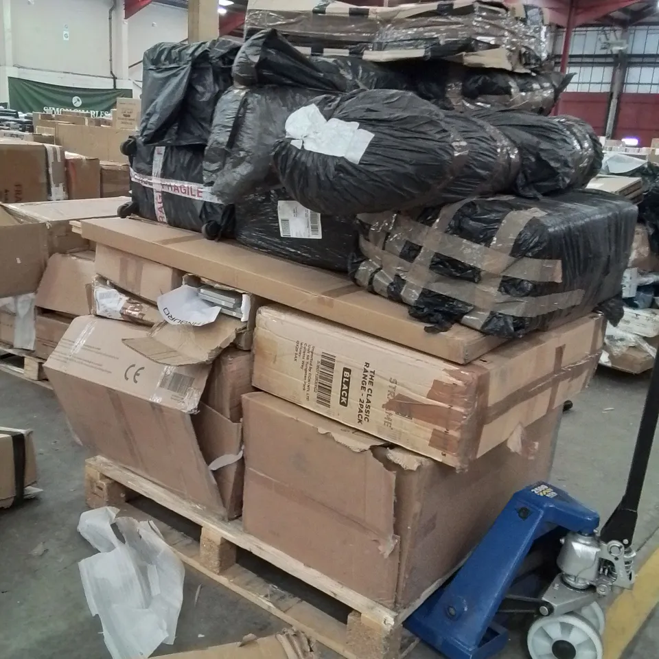 PALLET OF NEO PRODUCTS AND ASSORTED HOUSEHOLD GOODS TO INCLUDE;SUITCASES,TROLLEY,SLUSH MACHINE 