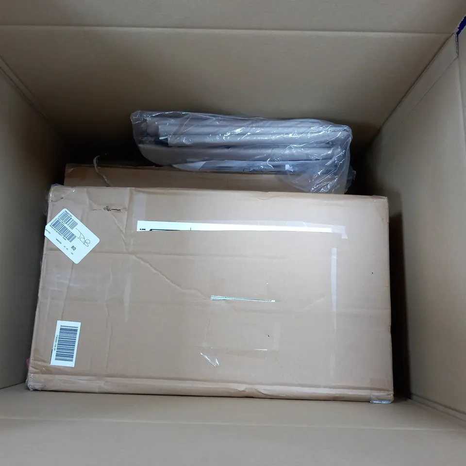 LOT OF 4 HOUSEHOLD ITEMS TO INCLUDE HEATED BLANKET AND A SET OF 2 GAZEBO SIDE WALLS