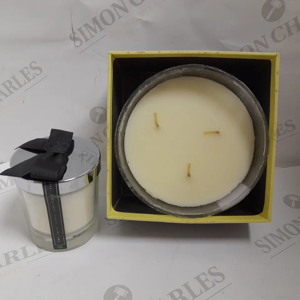 TWO JO MALONE SCENTED CANDLES