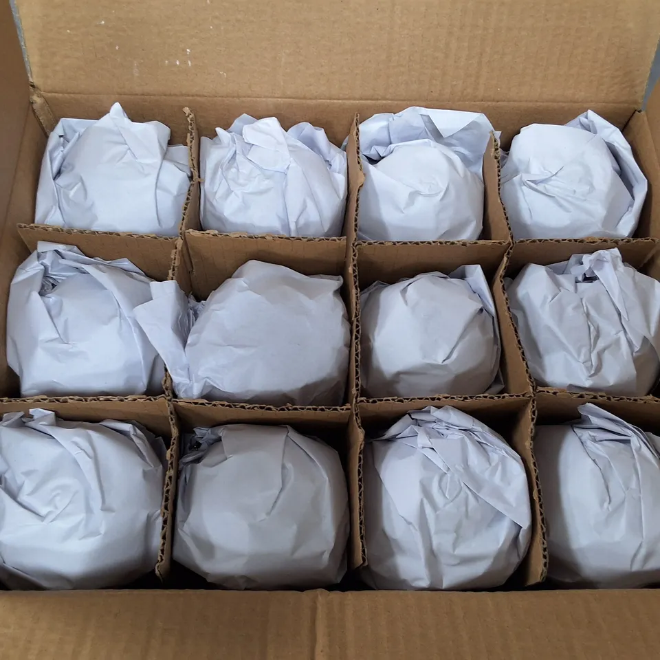 SET OF 12 GISELA GRAHAM DECORATIVE CLEAR BAUBLES