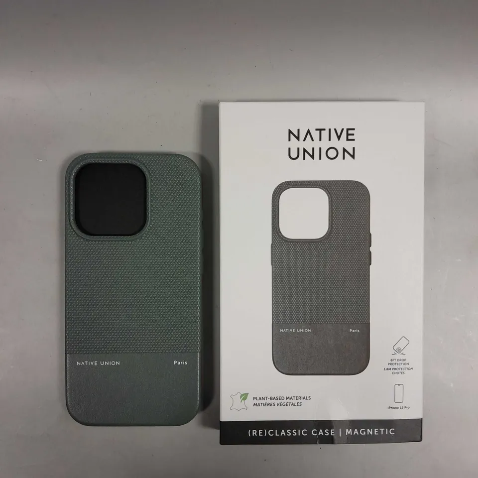 BOXED NATIVE UNION (RE)CLASSIC PROTECTIVE CASE FOR IPHONE 15 PRO