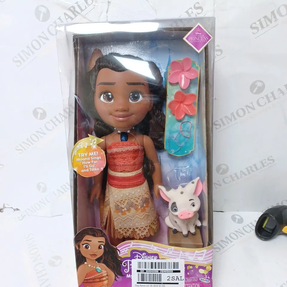 BOXED DISNEY PRINCESS MOANA FEATURE DOLL RRP £24.99