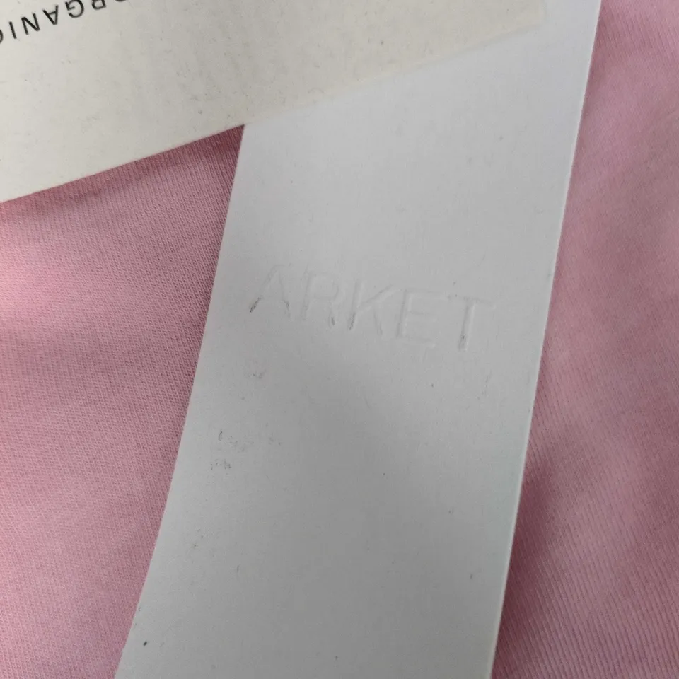 ARKET PINK 100% ORGANIC COTTON T-SHIRT – UK XXS (EU XXS)