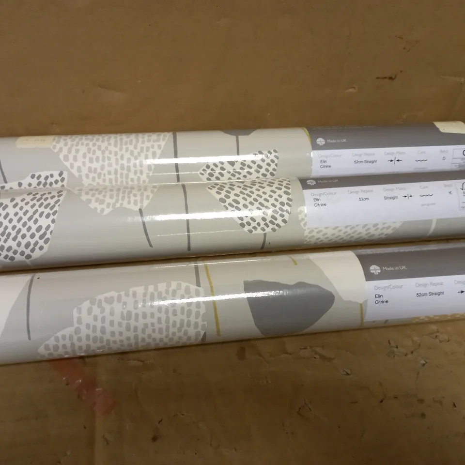 JOHN ELIN CITRINE WALLPAPER 3 ROLLS