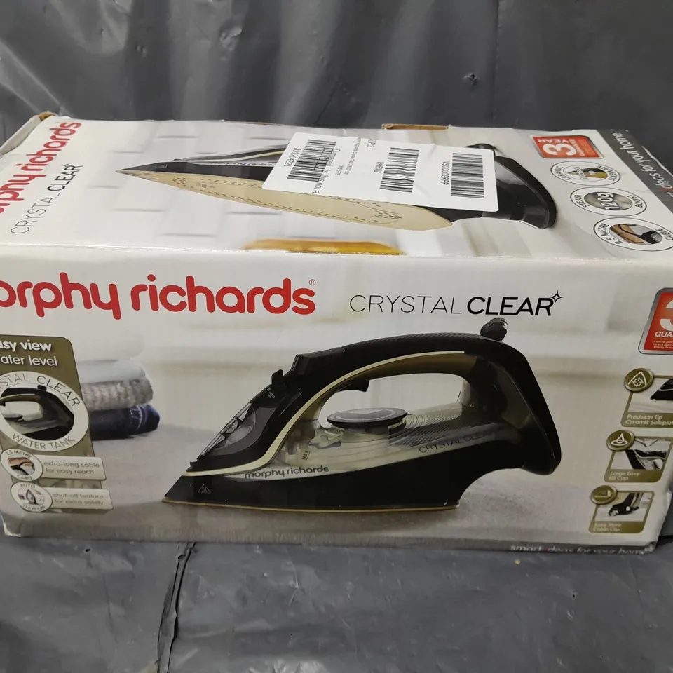 BOXED MORPHY RICHARDS CRYSTAL CLEAR 300302 STEAM IRON