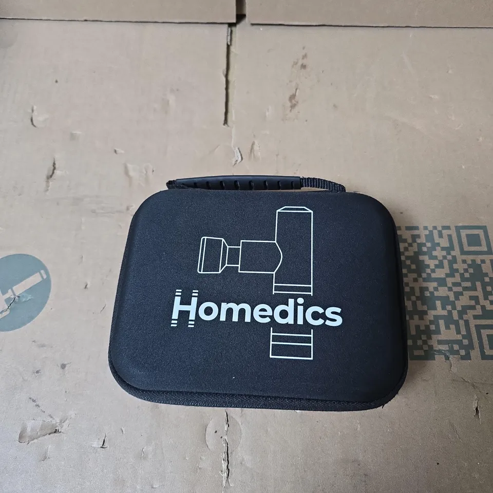 HOMEDICS PERCUSSION MASSAGE GUN WITH CASE AND ATTACHMENTS