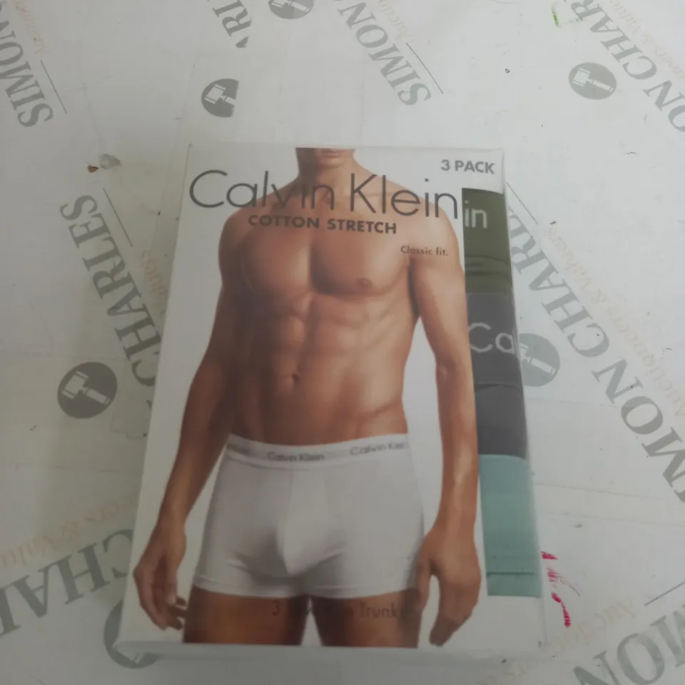 CALVIN KLEIN 3 LOW RISE TRUNKS SIZE L