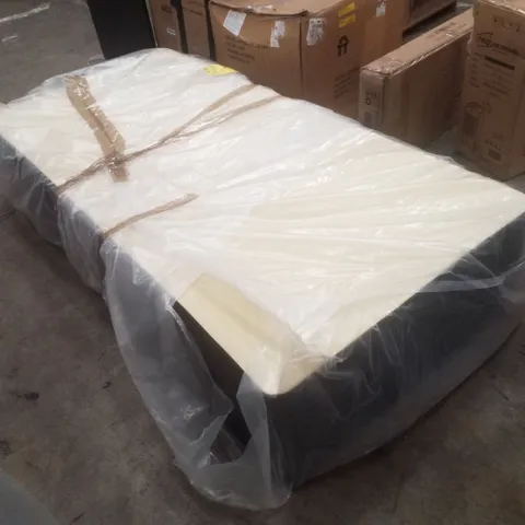 BAGGED 3FT SINGLE DIVAN BASE - 0 DRAWER - ANTHRACITE 