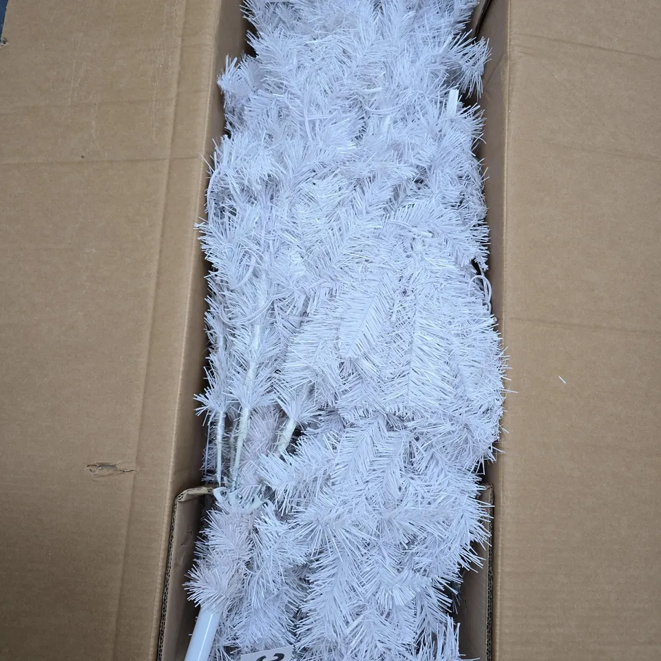 WHITE REGAL PRE LIT CHRISTMAS TREE IN WHITE - COLLECTION ONLY