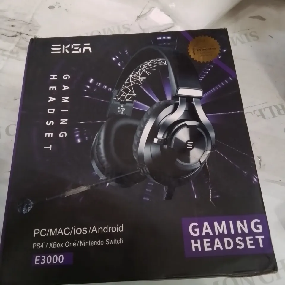 BOXED GAMING HEADSET.