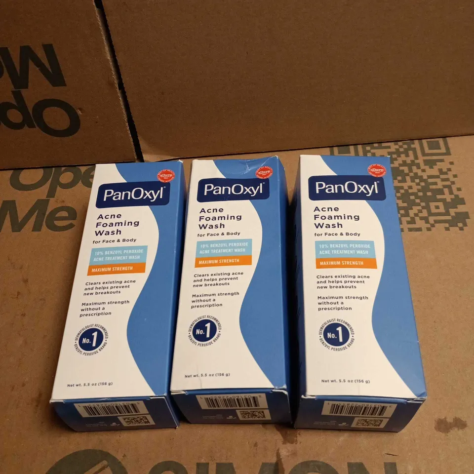 3 X PANOXYL ACNE FOAMING WASH 156G BOXED