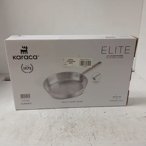 KARACA ELITE 24 CM STAINLESS STEEL FRYING PAN – BOXED