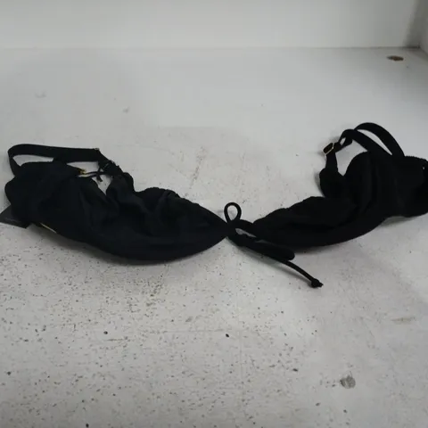 BOUX AVENUE BLACK IBIZA TEXTURE BIKINI TOP β UK 34E