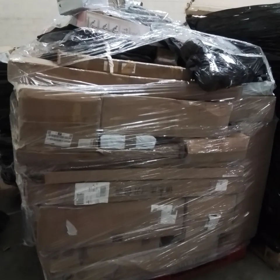 PALLET OF ASSORTED HOUSEHOLD GOODS AND PRODUCTS TO INCLUDE;BABY WALKER,PLAY MATS,VACUUM CLEANER 