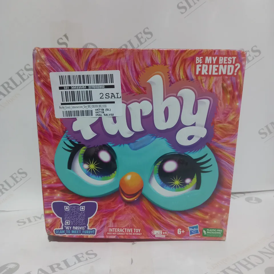 BOXED FURBY CORAL INTERACTIVE TOY RRP £74.99