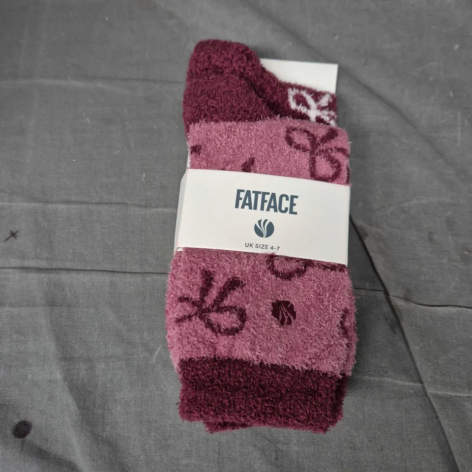 FatFace Socks – UK 4-7 – Purple/Mauve