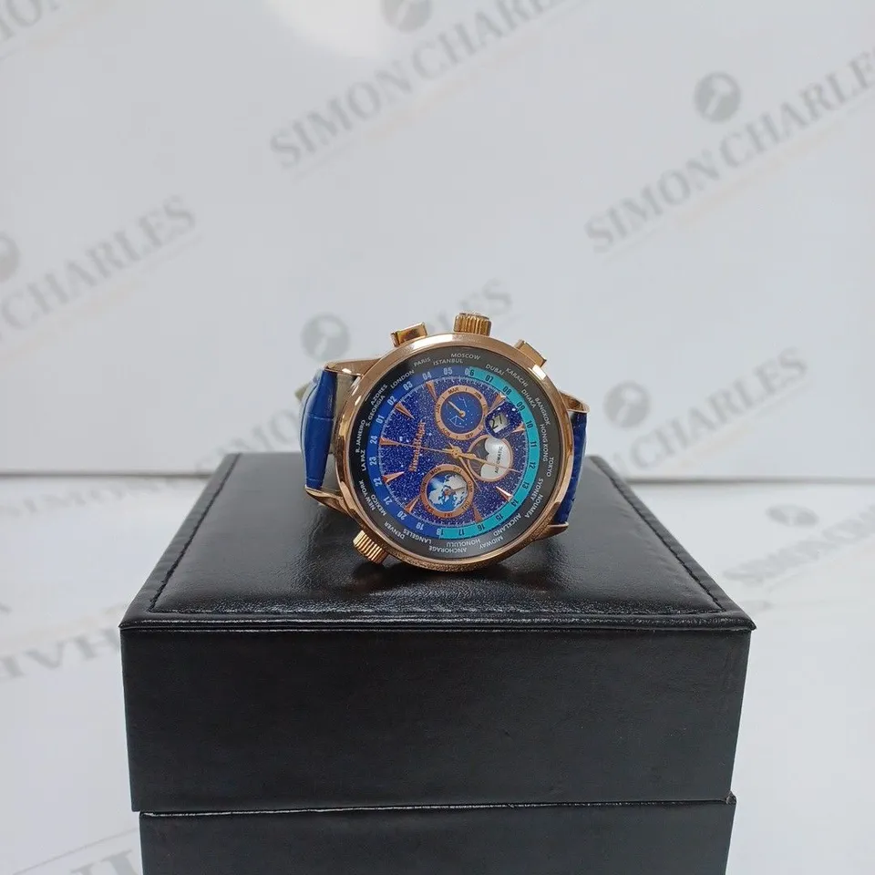 SWAN & EDGAR WELKIN AUTOMATIC CELESTIAL ROSE BLUE WATER RESISTANT 3ATM
