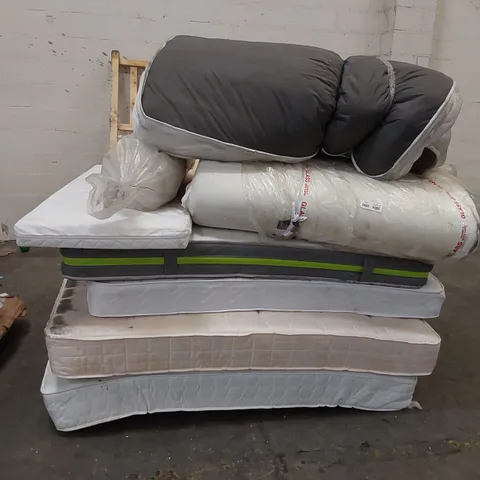 APPROX 8 X ASSORTED MATTRESSES. BRANDS, SIZES AND CONDITIONS VARY