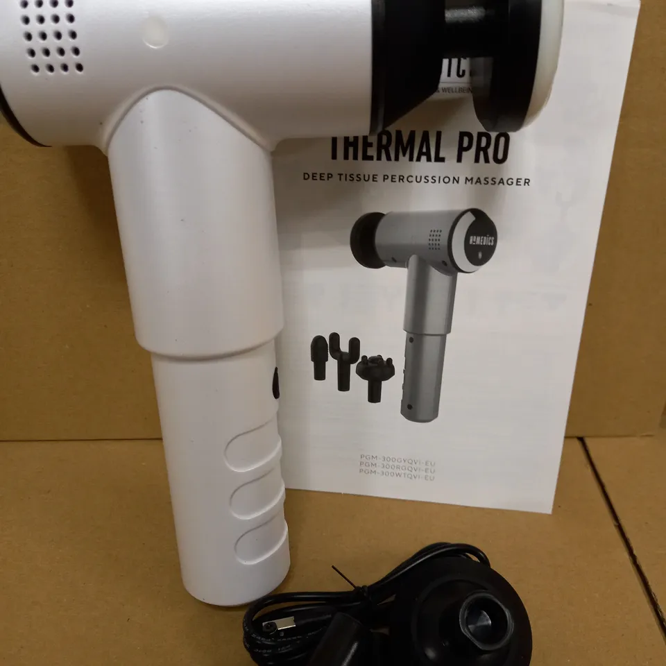 HOMEDICS THERMAL PRO DEEP TISSUE PERCUSSION MASSAGER