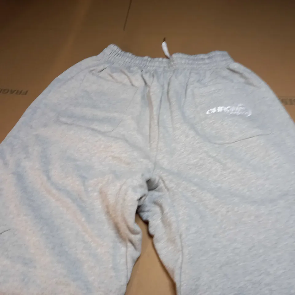 CHROME IMPERIAL EMBROIDED JOGGERS IN GREY - SMALL