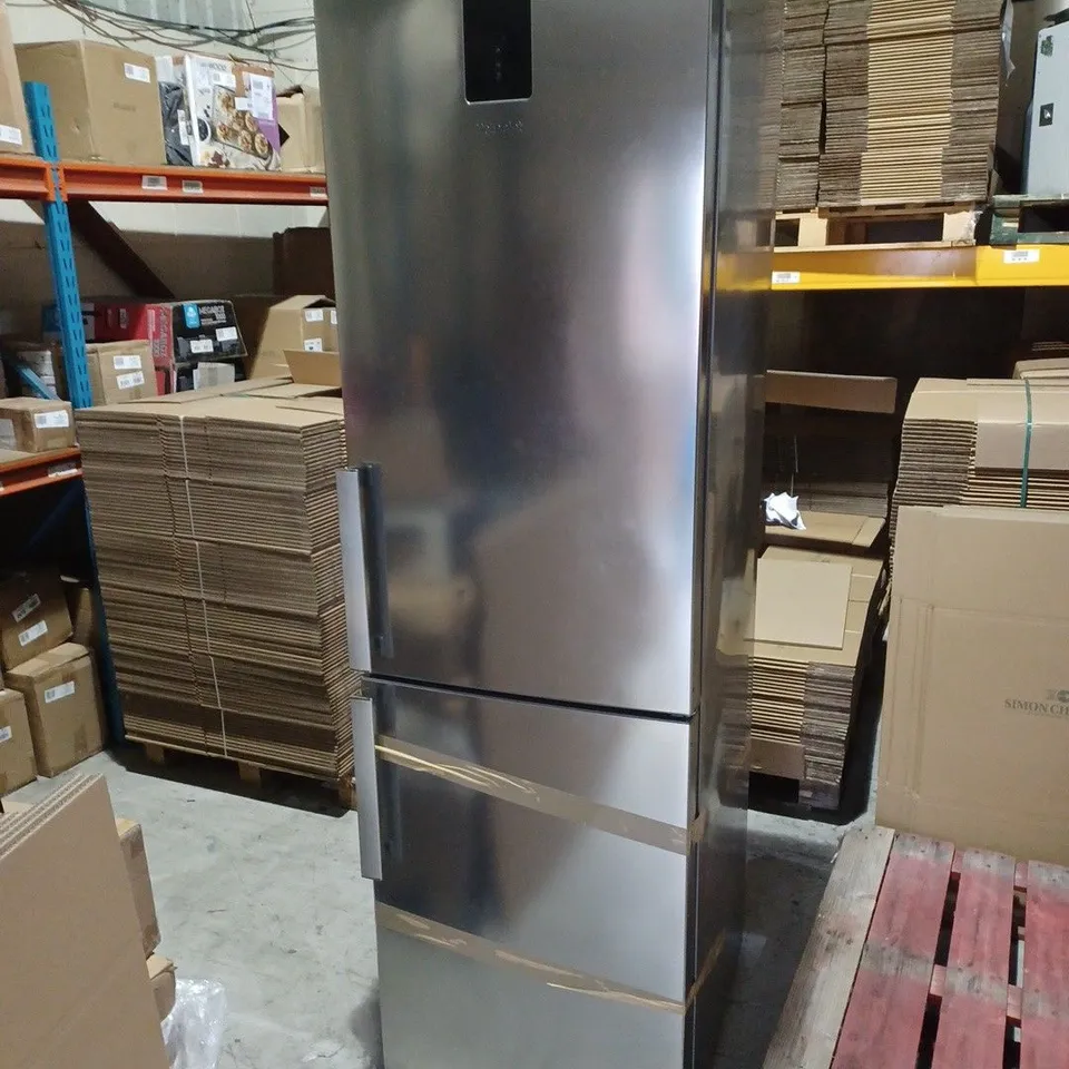 HOTPOINT H7T 911T MX H 1 FREESTANDING FRIDGE FREEZER 368L, 59.6CM WIDTH, SILVER