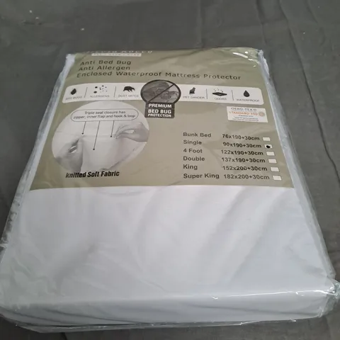 BAGGED WATERPROOF MATTRESS PROTECTOR