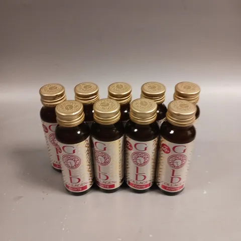 9 X SEALED BOTTLES OF GOLD COLLAGEN FORTE - 9 X 12ML 