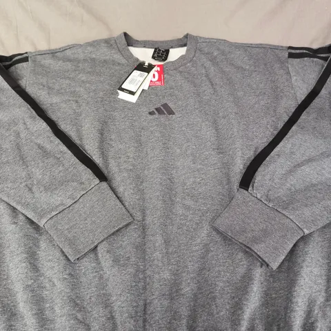 ADIDAS LOGO CASUAL JUMPER - SIZE XL